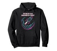 Techie by Day, Dreamer by Night: Ambition Rocket Pullover Hoodie