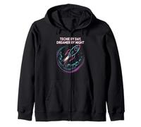 Techie by Day, Dreamer by Night: Ambition Rocket Zip Hoodie