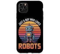 Techie Style Just A Boy Who Loves Robots Robotics Fun Case for iPhone 11 Pro Max