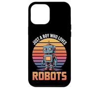 Techie Style Just A Boy Who Loves Robots Robotics Fun Case for iPhone 12 Pro Max