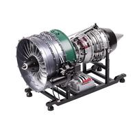 TECHING Jet Engine Model Kit with Dual-Coil Turbofan Motor, Model Kit, Works with Metal Assembly, 1/10 Electric Airplane Motor, Jet Engine, Model Making, Craft, Gift for Adults