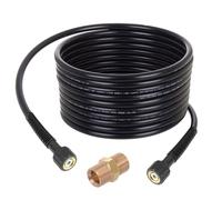 TECHKAR 200BAR high Pressure Hose 5m Extension Compatible with Black Decker Lavor Parkside high Pressure Cleaner 15 mm Shaft