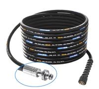 Techkar High Pressure Washer Hose - Karcher Extension Hose Replacement - 15m 250bar DN8 Professional M22x1.5 High-Pressure Hose Compatible with Kärcher HD HDS - 11mm Plug