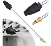 TECHKAR Rotational turbo nozzle, rotor nozzle, dirt mill, sprinkler, pressure washer, bayonet, compatible with STIHL RE Husqvarna NILFISK
