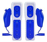 TechKen 2-Pack Wii Remote Plus Controller with Built-in MotionPlus gyroscope, Compatible with all original Wii Remote accessories, Wii Motion Plus Controllers for Wii/Wii U