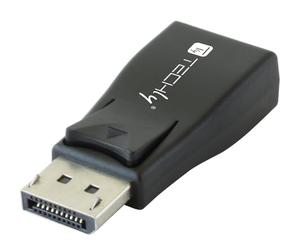 Techly 105827 DisplayPort v.1.2 M to VGA F Converter Compact Black