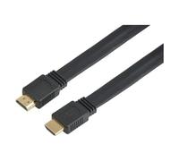 Techly HDMI 2.0 High Speed Cable With Ethernet A/A M/M Flat 0.5m