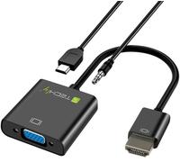 TECHly HDMI - VGA + 3.5 mm + Micro USB B M/F HDMI VGA + 3.5 mm + Micro USB Black