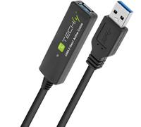 Techly ICUR30100G USB Cable USB 3.2 Gen 1 10m USB A Black