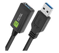 Techly ICUR3050G USB cable USB 3.2 Gen 1 (3.1 Gen 1) 5 m USB A Black