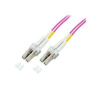 Techly M-M 20 M 20 M LC LC Fibre Optic Cable - Cables (20 m, Fibre Optic, LC, Rose Pink)
