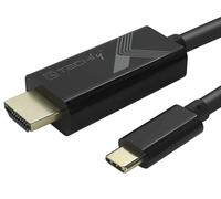 Techly USB Typ C ST auf HDMI 2.0 4K, 2m, schwarz NEW