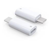 TechMatte USB C Pencil Adapter Designed for Apple Pencil 1st Generation, Only Compatible with iPad 10th Generation,Male USB-C to Female Lightning Pencil Charging Adapter (2 Pack)