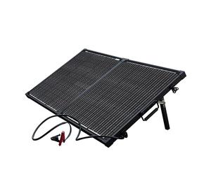 Technaxx 100W Solar Charger Set TX-215 - Monocrystalline Portable Power Solar Panel with LCD Display Controller - Ideal for Garden, Camping