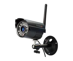 Technaxx 4453 Germany Security Surveillance Outdoor Camera Set Wireless Plug & Play Transmission LCD 7 inch Monitor PIR Day & Night Vision Build-in Microphone TX-28