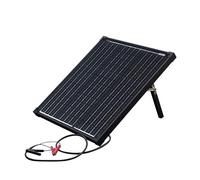 Technaxx 50W Solar Charger Set TX-214 - Monocrystalline Portable Power Solar Panel with Charge Controller with LCD Display - Ideal for Garden, Camping