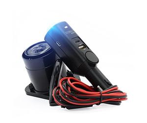 Technaxx Car Alarm with PIR Motion Sensor & 105 dB Siren - Vehicle Security System with Remote, Panic Button, 7-Day Battery, USB Ports - for Car, Camper, Boat, Garage & Home Use - TX-168