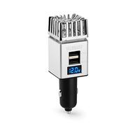 Technaxx Germany Car Air Purifier Ionizer Portable Freshener Removes Bad Smells Cigarettes Smoke Pet Odor Food Odor Ion Balance 2x USB Ports TX-130