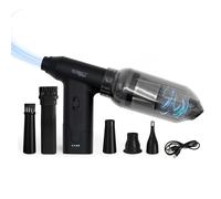 Technaxx TX-293 5168, Handheld Cordless Vacuum Cleaner with Air Duster, Black, 160 W, 90 Decibeles