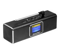 Technaxx MusicMan 4672 Portable Bluetooth/DAB STEREO SPEAKER BT-X29 with Integrated Battery and LCD Display (MP3 Player, Radio, MicroSD card slot, USB slot) Silver/Black | 4663