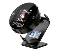 Technaxx Radar Detector with Blitzer.de, Display & TrafficNaxx App TX-388 | Hazard and Speed Warnings, Real-Time Display, Auto Activation, Blitzer.de/SCDB, TrafficNaxx App Without Subscription
