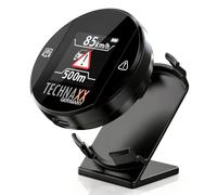 Technaxx Radar Detector with Blitzer.de - Traffic Warning Device with Display, Speed & Hazard Alerts, Real-Time Display, Auto Activation, Compatible with Apple CarPlay & Android Auto - TX-388