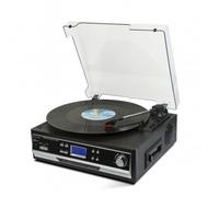 Technaxx TX-22+ Belt-drive audio turntable Black Semi Automatic