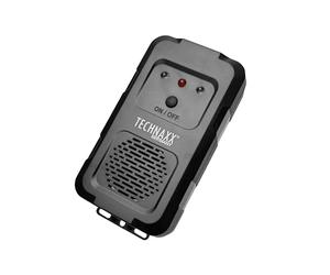 Technaxx Ultrasonic Marten and Rodent Repellent TX-368 with LED Flash, 12-24 kHz Frequency, 20 m² Range, Battery or 12V Car Power, Pest Deterrent for Car, Attic, Gazebo, Carport