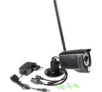 Technaxx WiFi IP Outdoor Camera - FullHD 1080p Security Camera, PIR Motion Sensor (120°/8 m), 15m Night Vision, 2-Way Audio, IP66, 2.4GHz WiFi, Push Alerts, App Control, MicroSD Storage - TX-145