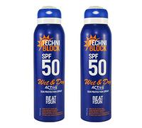 Techniblock SPF 50 Wet & Dry Sunscreen 150ml x 2