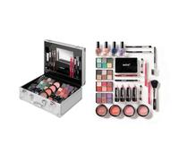 Technic 28 Pcs Professional Carry & Storage Train Case Including Beauty Makeup Cosmetics & Tools