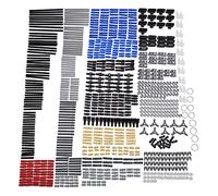 Technic Axle Rubber Band Pins Bush Round Plate Round Brick Plate Bionicle Tooth Link Chain Connector Pole Reverser Handle 882 Pieces Axle Chain Link Connectors Sets for lego technic parts