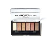 Technic Bronze Eyeshadow Palette - 6 Pigmented, Long Lasting & Blendable Shimmer Shades For a Natural or Glam Make-up Look. Bronze Shades That Are Easy To Use With Long Lasting Coverage. 7.2g