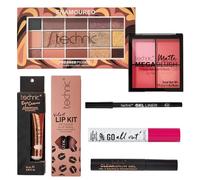 Technic Enamoured Full Face Cosmetic 8 Piece Gift Set - Full Size Products for Eyes, Face & Lips - Perfect for Makeup Lovers - Vegan & Cruelty Free