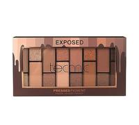 Technic Exposed Eyeshadow Palette - 16 Long Lasting, Blendable Shades with Soft Shimmers & Transitional Mattes for Day or Night Looks. With a Mixture of Browns, Bronzes and Neutrals. 29.6g