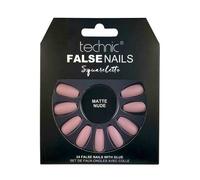 Technic False Nails Squareletto Matte Nude 24 pcs