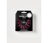 Technic False Nails - Stiletto, Matte Burgundy (6pcs) (29135) (£1.08/each) T/Nail-8