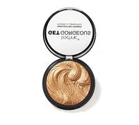 Technic Get Gorgeous Highlighting Powder - Pressed Shimmer Face Makeup Compact for a Golden Glow. Shade: 24CT Gold