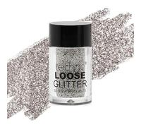 Technic Loose Fine Glitter Shaker - Festival Party Body Face Paint Glue, 12oz, Silver (Shark Skin)