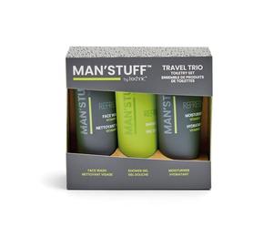 Technic Man'Stuff Travel Trio Refresh Face Hair & Body Wash 3 Piece Set