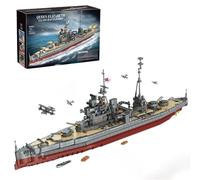 Technic Military Battleship Building Blocks, Military Queen Elizabeth Class Battleship Model Kit - 2277 PCS