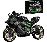 Technic Motorcycle Building Kits for Kawasaki H2R, 1858 Pcs 1:5 Technic Motorbike Construction Toys, MOC Super Motorbike Building Kit, Compatible with Lego
