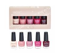 Technic Nail Varnish Polish Girls Women Gift Set of 5 Everyday Nail