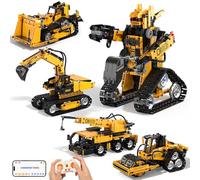 Technic Remote Control Robot Toys Building Sets, 5-IN-1 RC Robot and Car, Remote and App Controlled Building Kit for Kids, Engineering Kits for Teens, STEM Technic Boy Toys Gift Age 8-12 13 14 15+