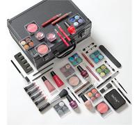 Technic Super Beauty Case - All-in-One Portable Makeup & Nail Kit with 48 Pieces for Beginners & Aspiring MUAs
