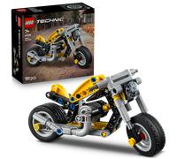 LEGO Technic Yellow Motorbike Toy - Vehicle Model Building Kit w/ 3-Piston Engine - STEM Birthday Gift for 7+ Year Old Boys & Engineering Fans - 42225