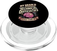 Technical Difficulties Please Stand By Brain Tumor Surgery PopSockets PopGrip for MagSafe