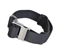Technical Diving Tank Band for 12L Cylinders Featuring Stainless Steel Cam Lock Buckle and Thick Nylon Strap to Prevent Slippage Underwater