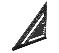 Technical Drawing Triangle, Scale Ruler with Metric Scale, Precision Tool Made of Aluminium Alloy for Precise Work in Carpentry, Architectural Technology and Construction Planning