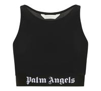 Technical Fabric Crop Top - female - Palm Angels - Sleeveless Tops - Black - XS - Tops XS